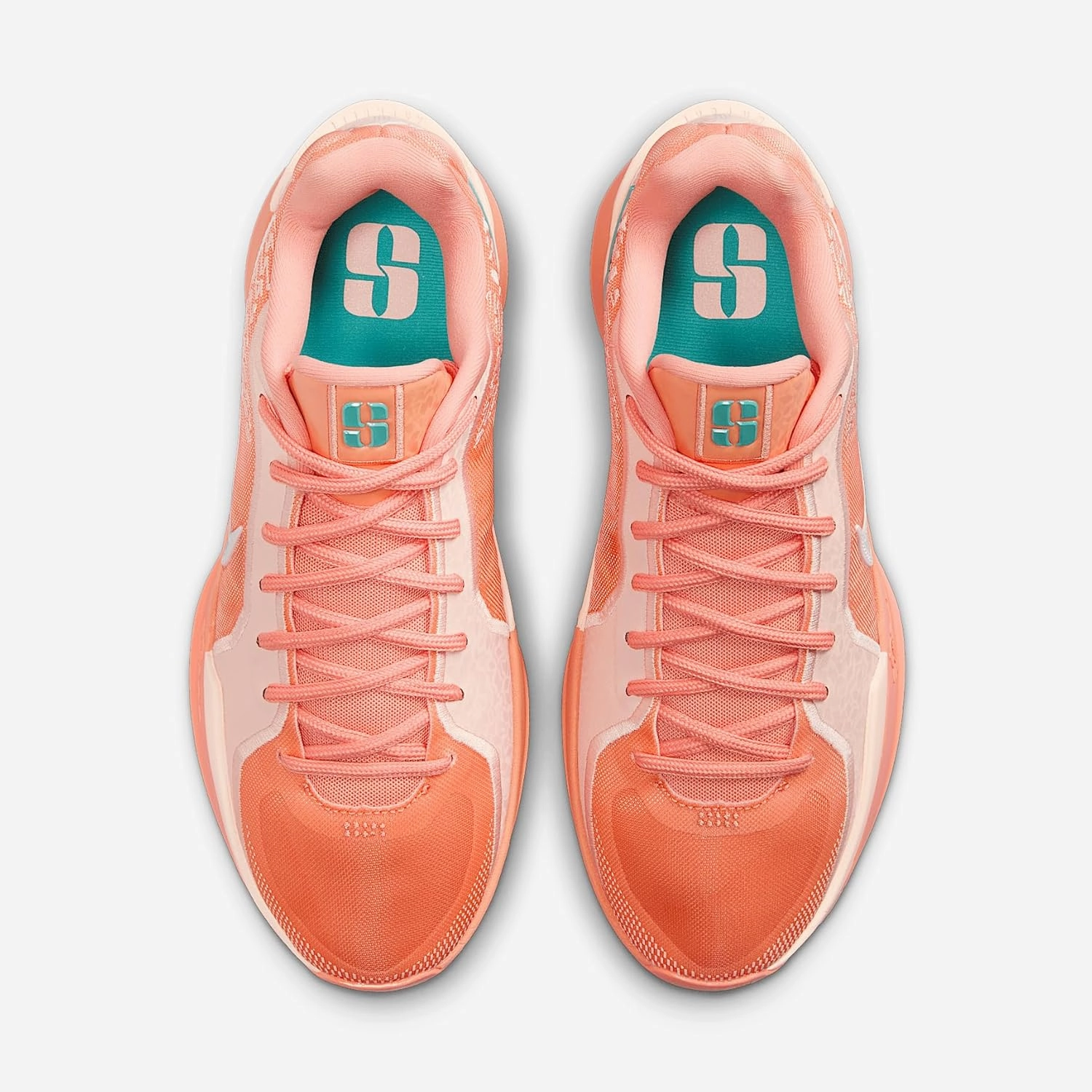 Nike Sabrina 2 Basketball Shoes (FQ2174-801, Apricot Agate/Washed Coral/Washed Teal/Light Bone)