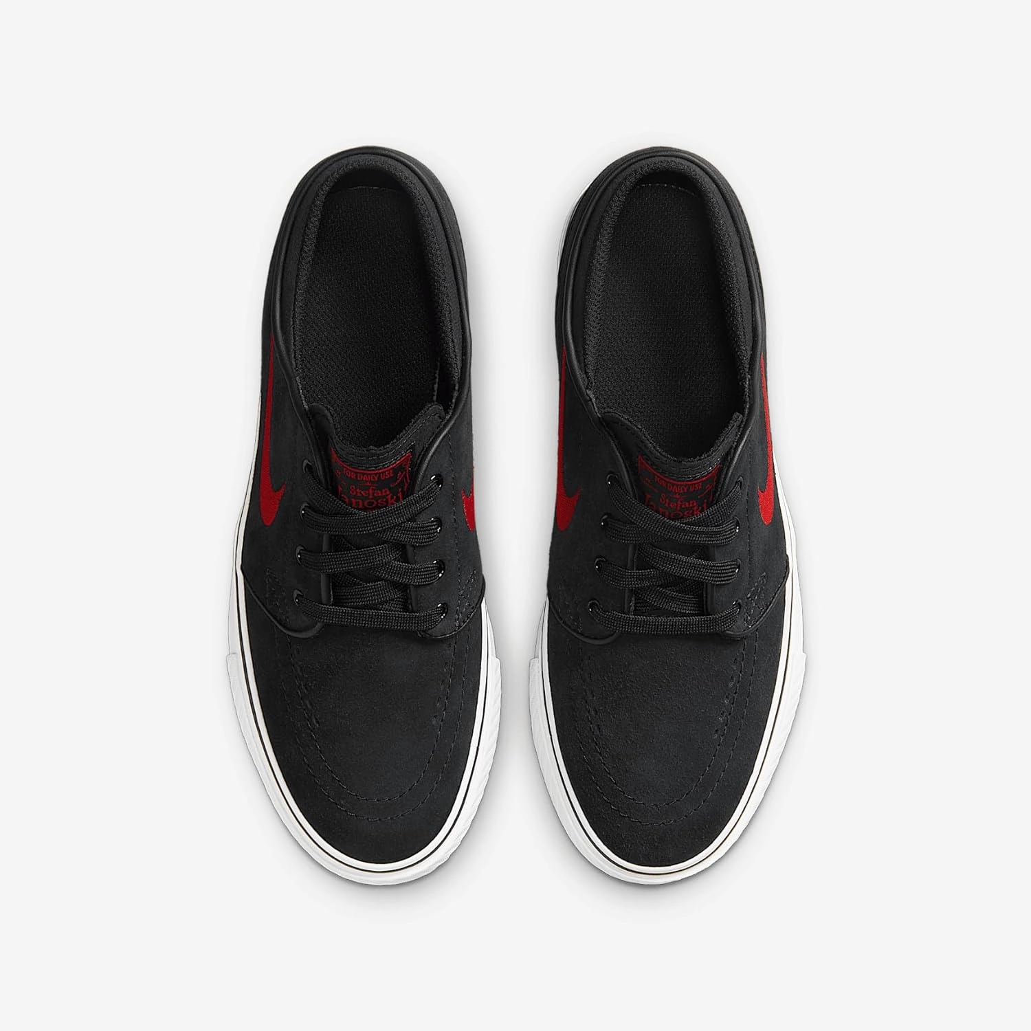 Nike SB Stefan Janoski Big Kids' Skate Shoes (525104-028, Black/Black/Summit White/University Red)