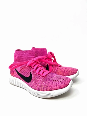 Nike Size 5 Pink/Purple Lace-Up Variegated Shoes Sneakers