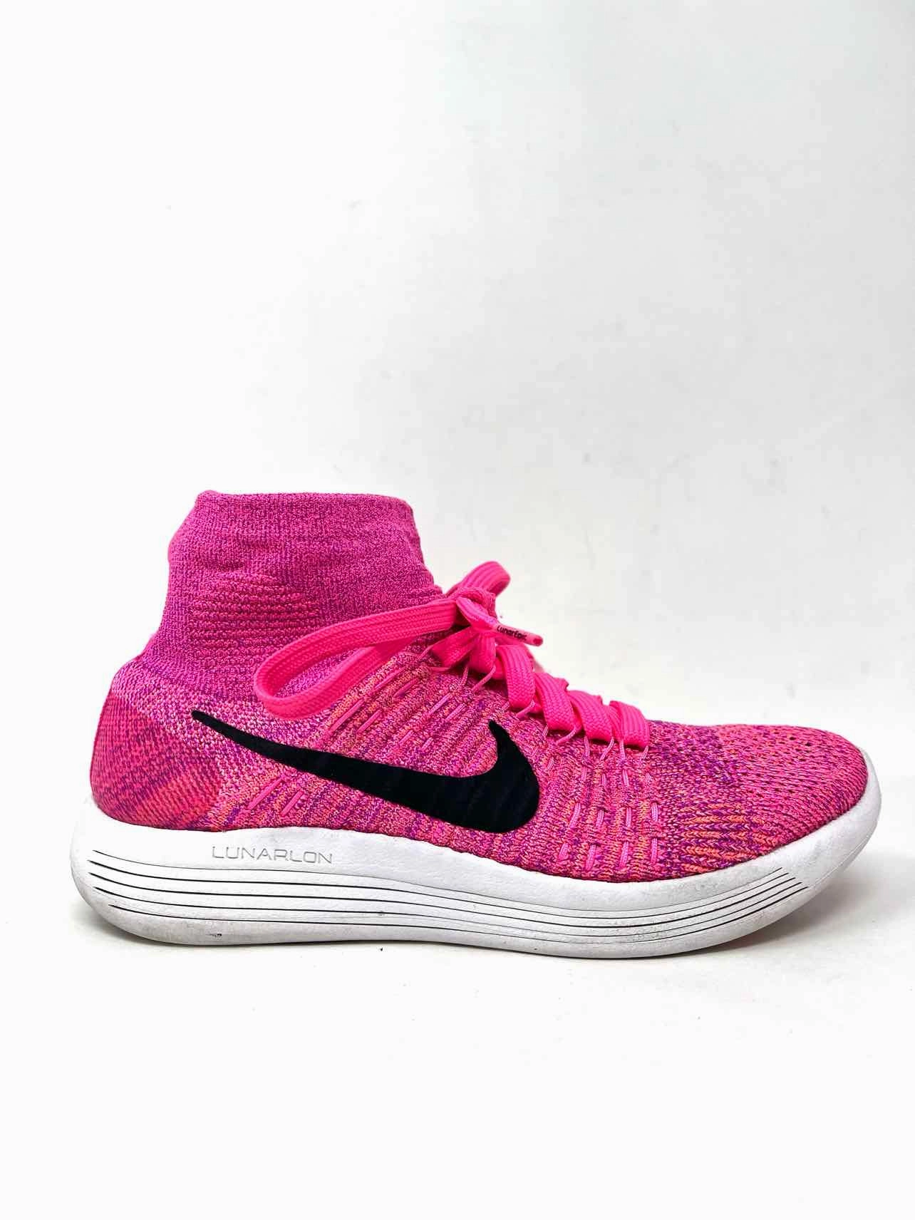 Nike Size 5 Pink/Purple Lace-Up Variegated Shoes Sneakers