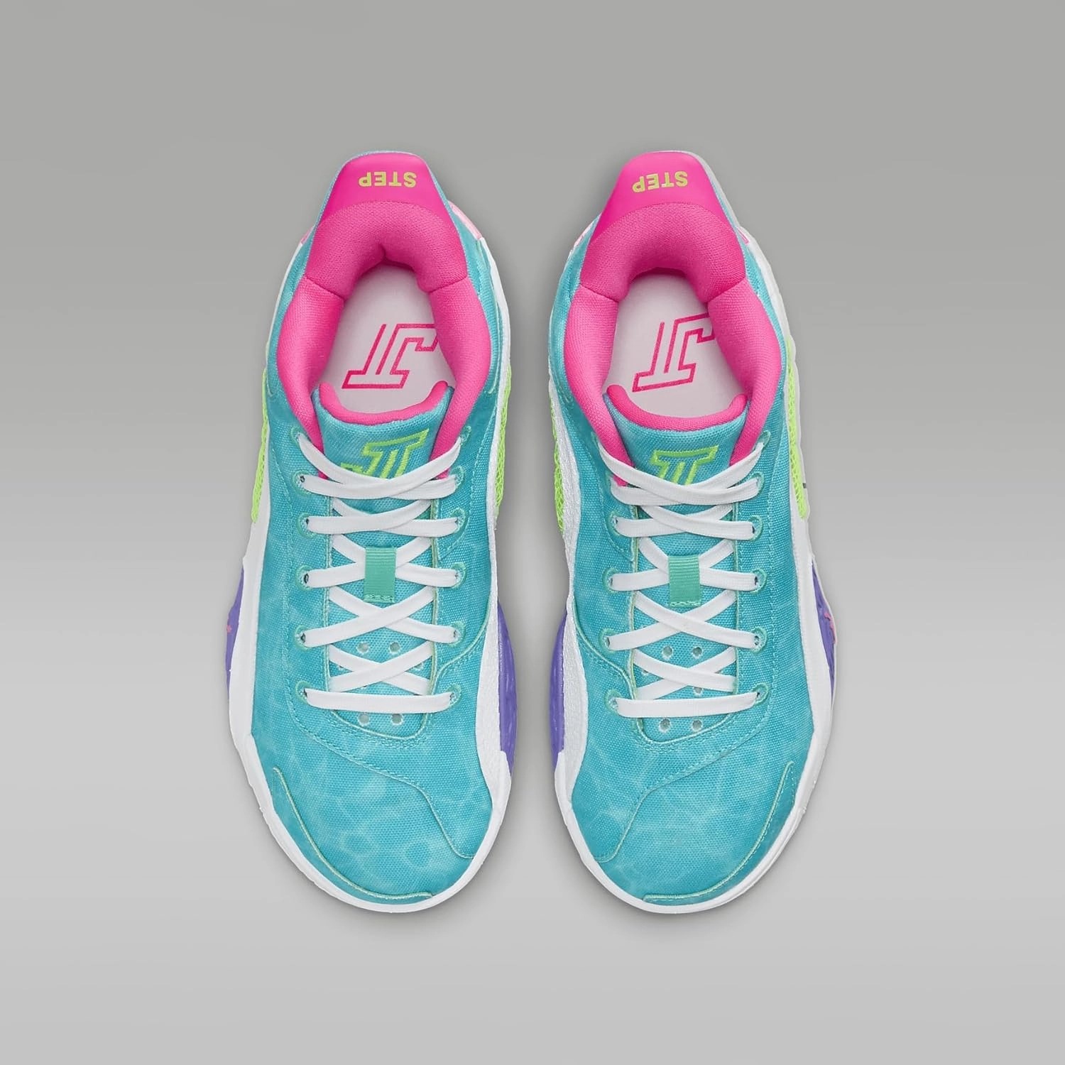 Nike Tatum 2 Big Kids' Basketball Shoes (HJ7382-303, Hyper Jade/White/Hyper Pink/Green Strike)