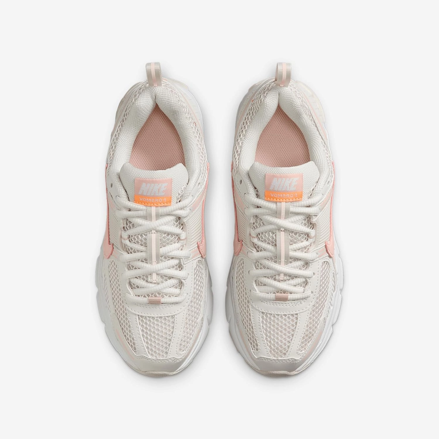 Nike Vomero 5 Big Kids' Shoes (HF6998-003, Phantom/Light Orewood Brown/White/Echo Pink)