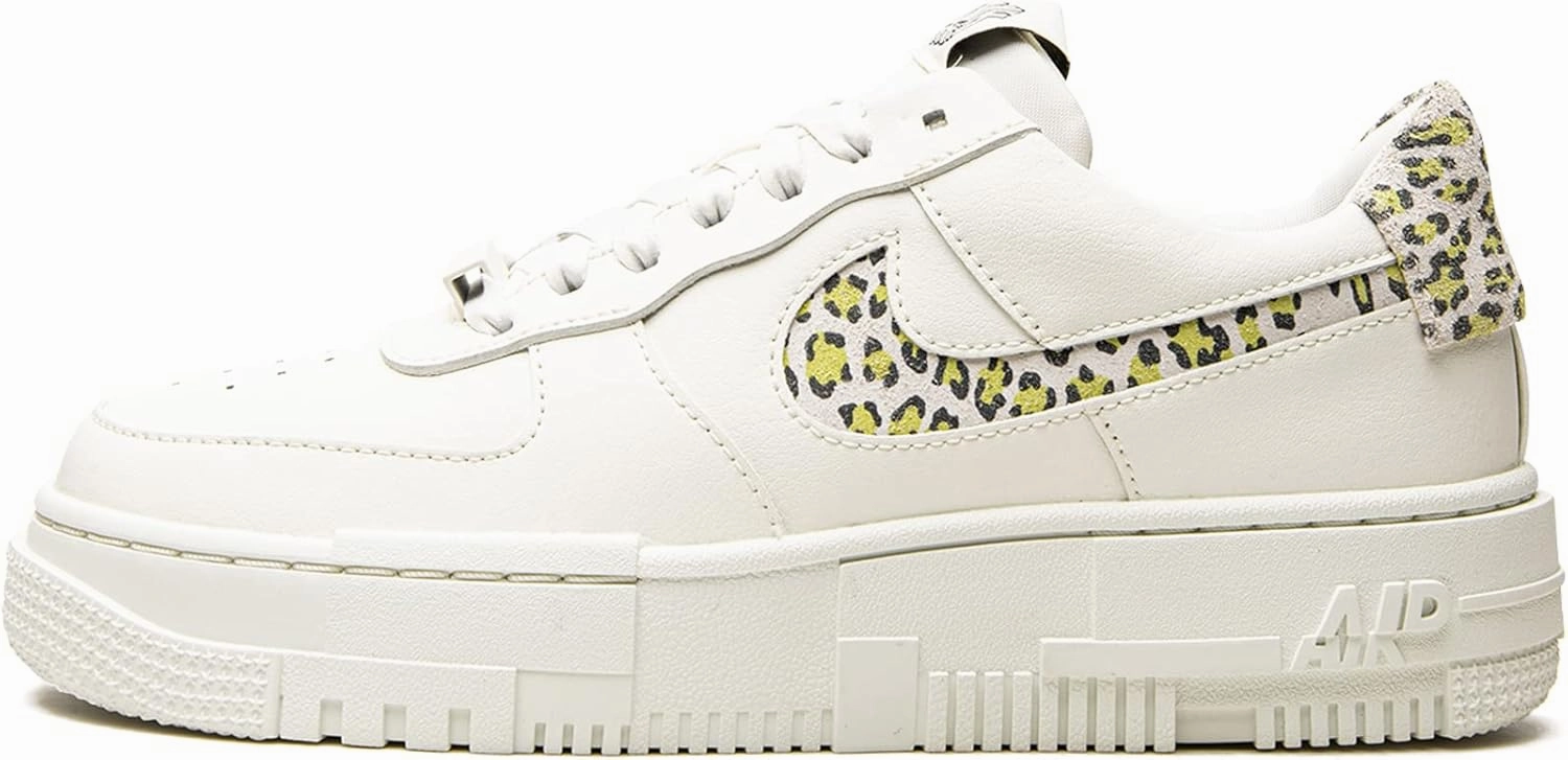 Nike Women Air Force 1 Pixel SE Leopard (DH9632-101) (Women DH9632-101, Numeric_6) White