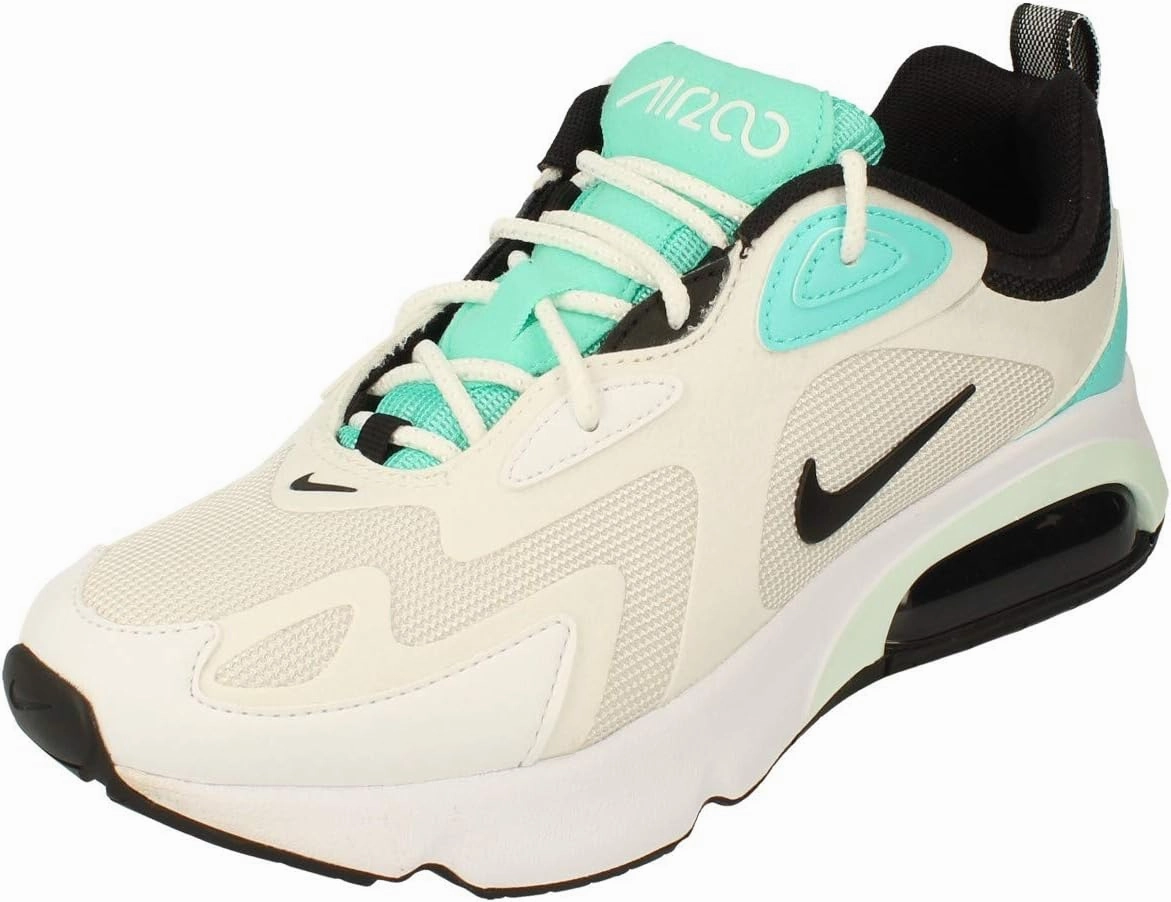 Nike Womens Air Max 200 Running Trainers CJ0629 Sneakers Shoes (UK 3.5 US 6 EU 38.5, White Black Platinum Tint 101)