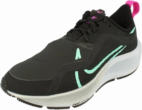 Nike Womens Air Zoom Pegasus 37 Shield Running Trainers CQ8639 Sneakers Shoes (UK 9.5 US 12 EU 44.5, Black auroua Green 003)