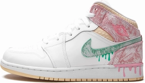 Nike Youth Air Jordan 1 Mid Se GS Electro Orange
