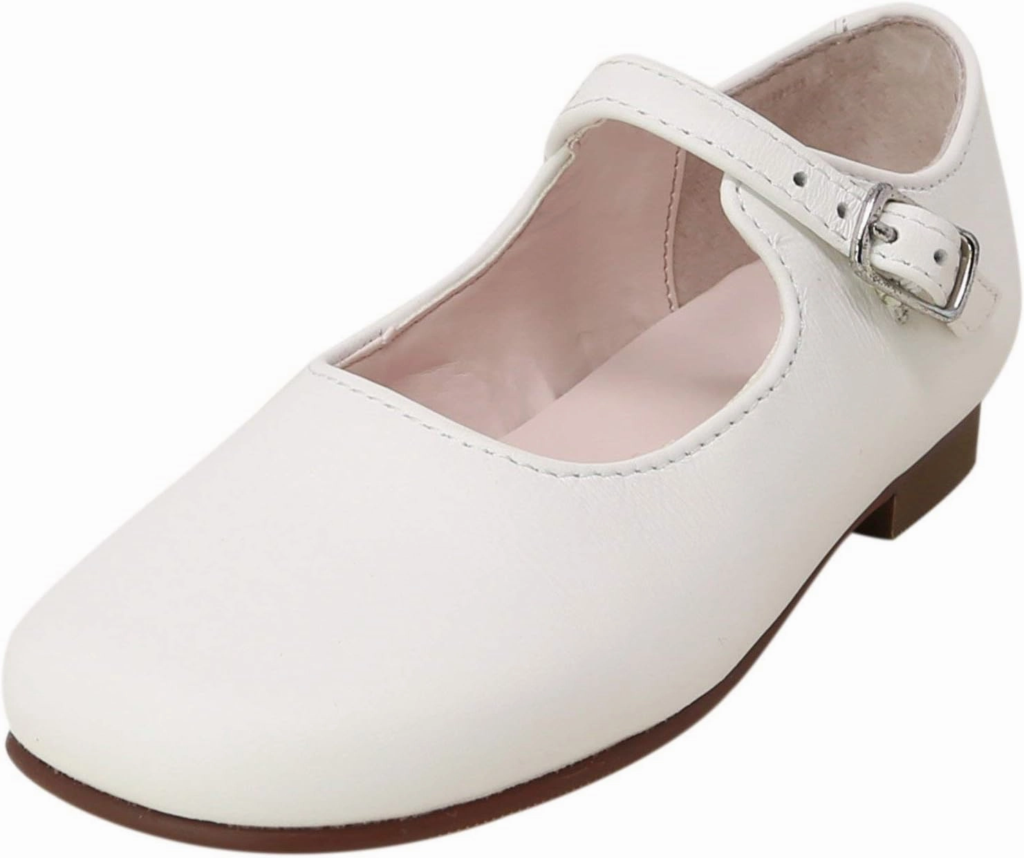 NINA Girls' Bonnett Mary Jane - Elegant Leather Dress Shoes, Comfortable, Stylish, Perfect for Parties & Weddings