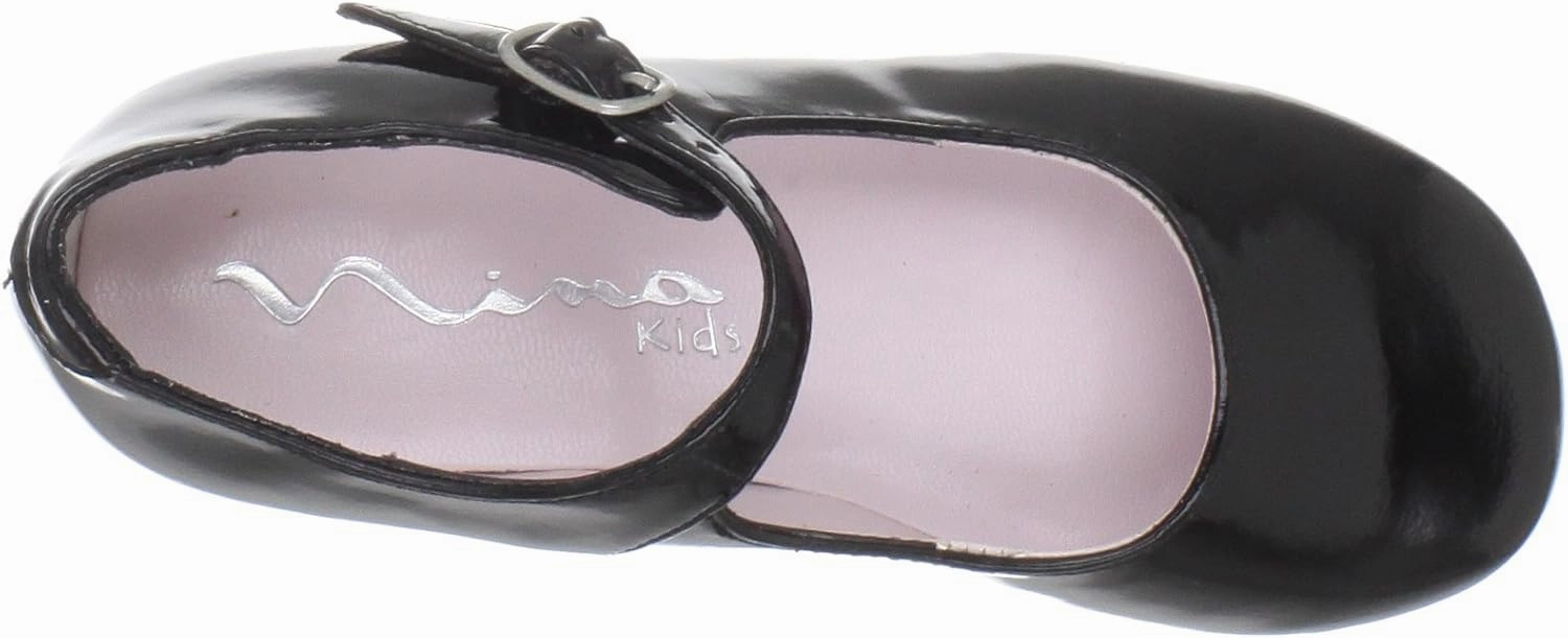 NINA Girls' Bonnett Mary Jane - Elegant Leather Dress Shoes, Comfortable, Stylish, Perfect for Parties & Weddings