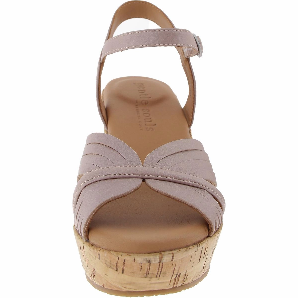 Nomi Womens Buckle Leather Slingback Sandals