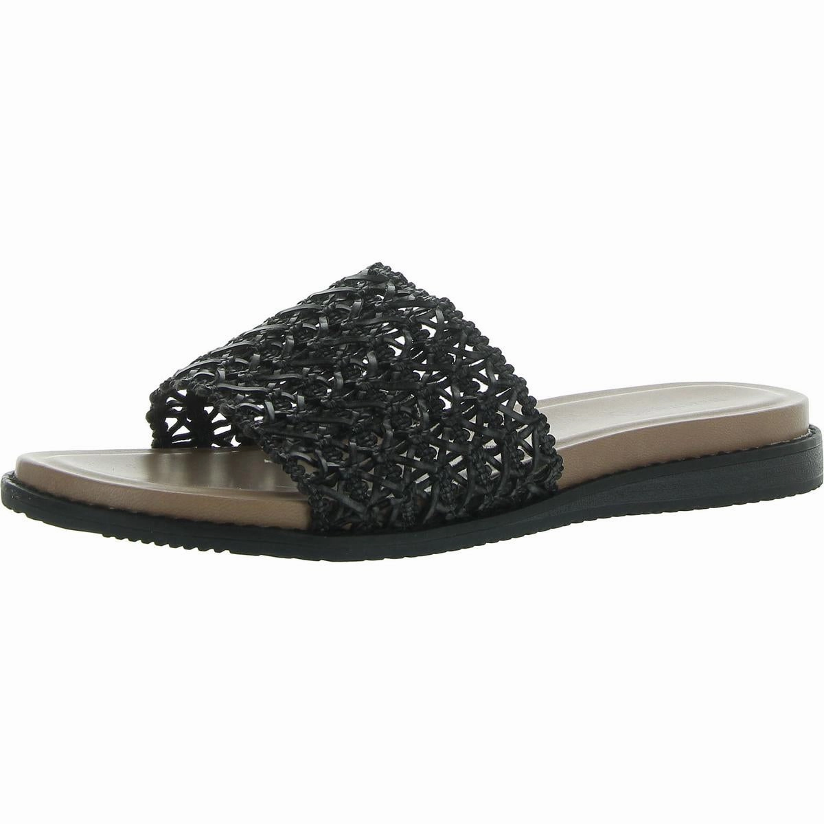 Noya Womens Woven Manmade Slide Sandals