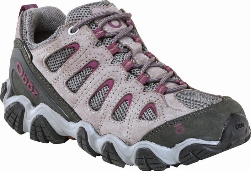 Oboz Women's Sawtooth II Low Waterproof - Pewter/Violet