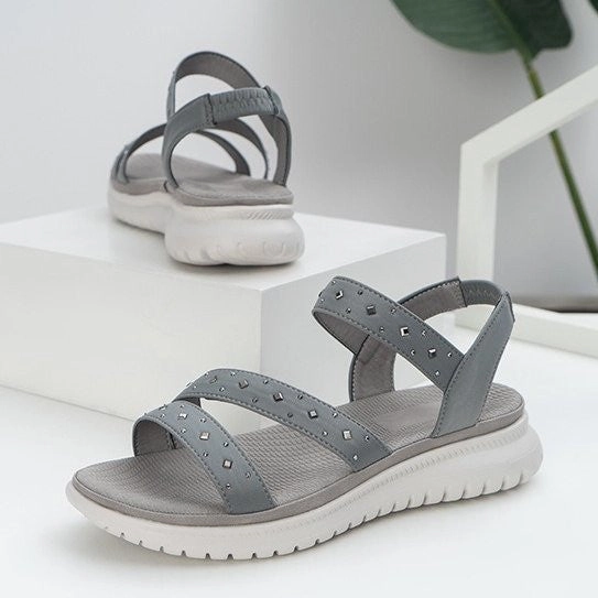 OCW Women Orthopedic Sandals Arch Support Comfy Ankle Strap Bling Sandals