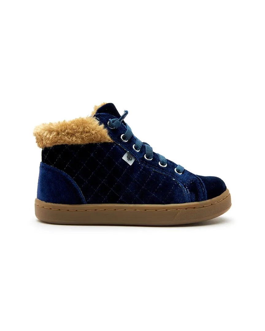 Old Soles Plushier Leather & Velvet High-Top Sneaker