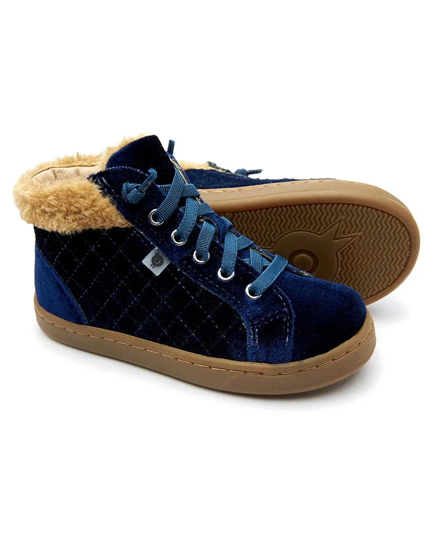 Old Soles Plushier Leather & Velvet High-Top Sneaker