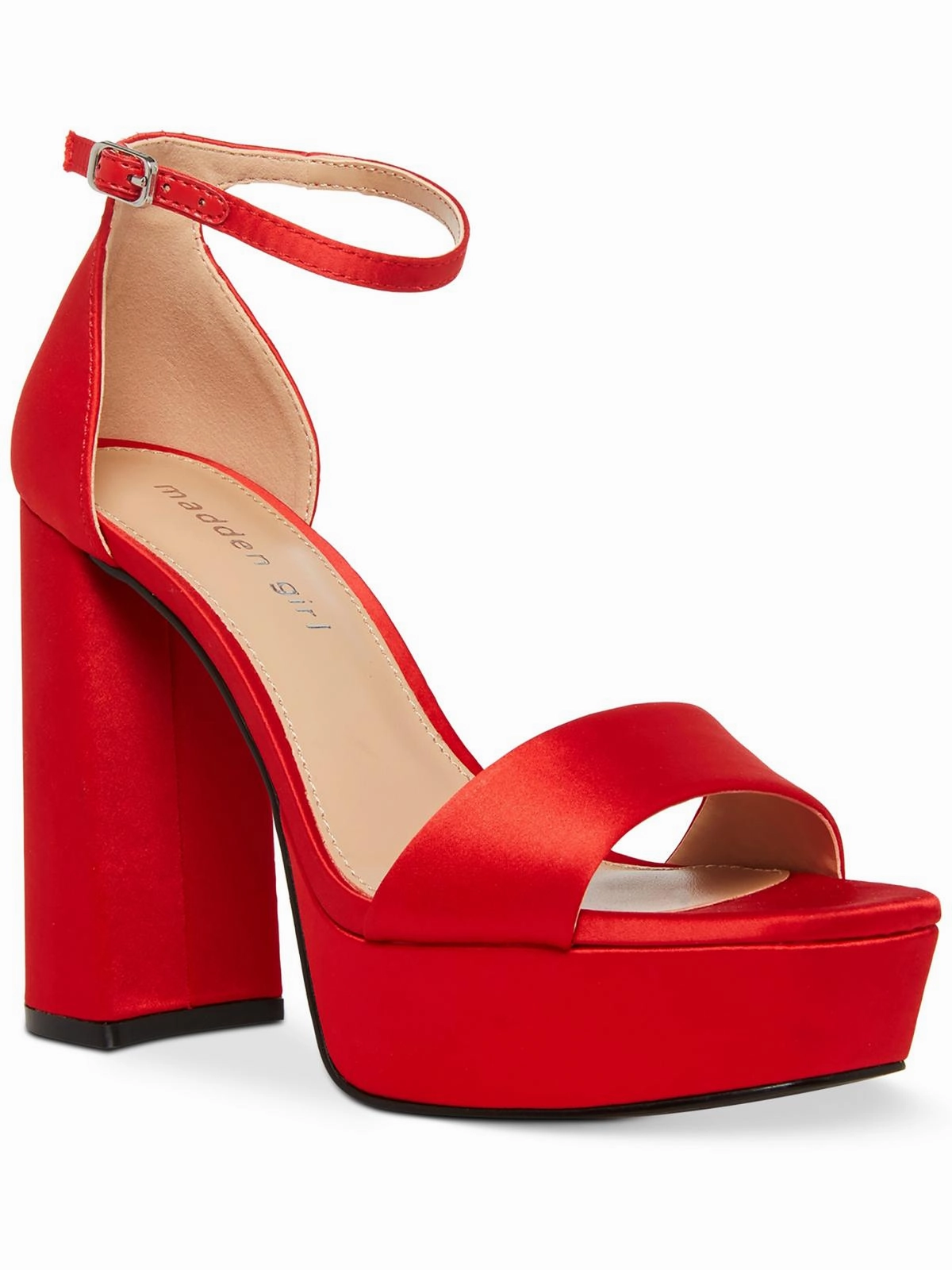 Omega Womens Patent Leather Ankle Strap Heels