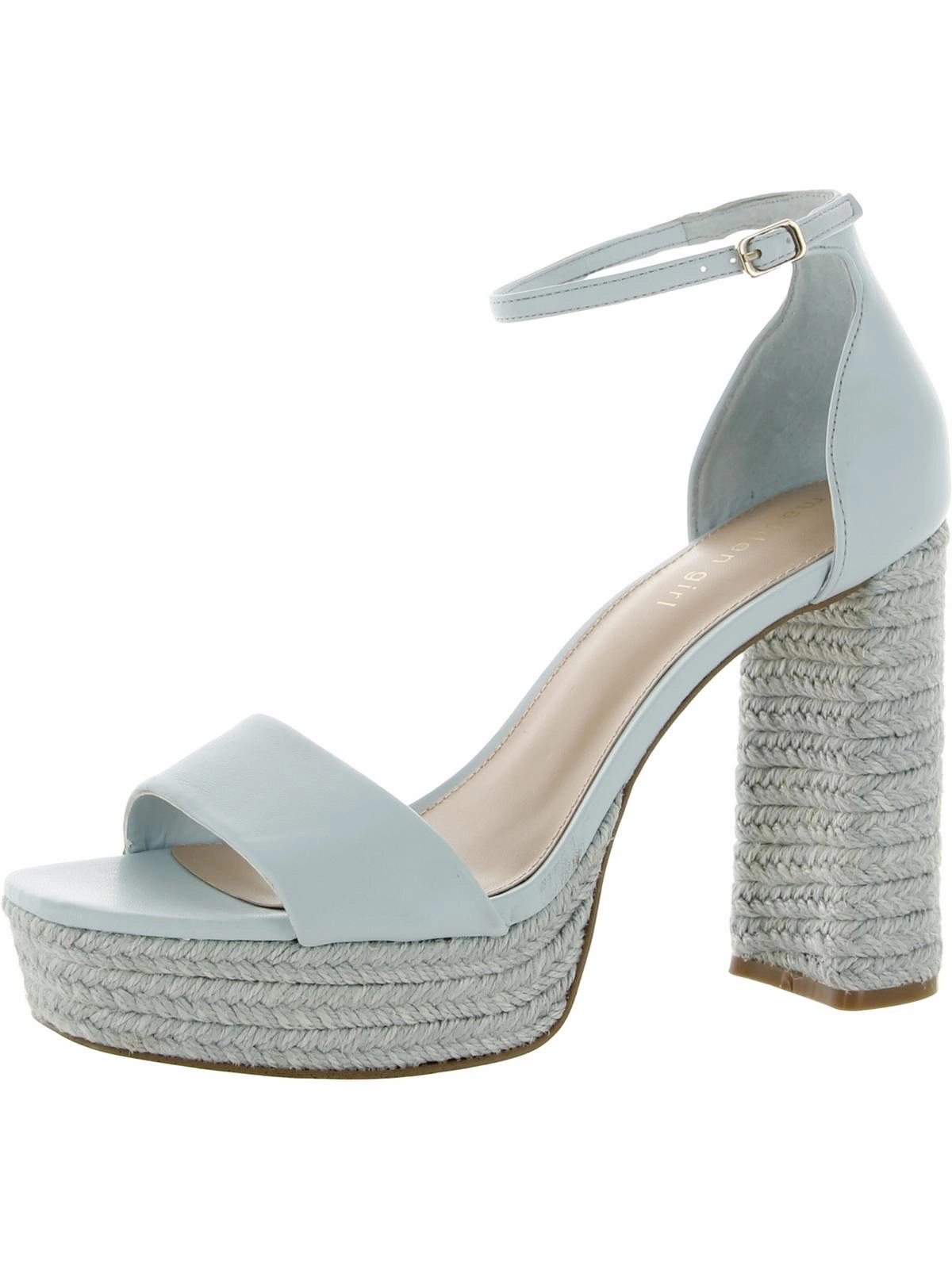 Omega Womens Patent Leather Ankle Strap Heels