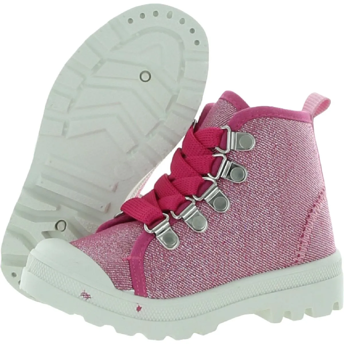 Omra Girls Glitter High-Top Sneakers