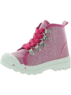 Omra Girls Glitter High-Top Sneakers