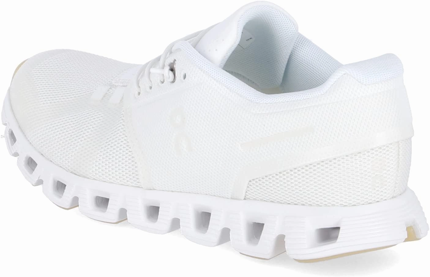 On Running Cloud 5 Women's Athletic Shoes, Undyed White, Gum Sole