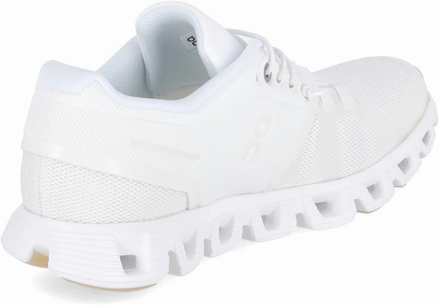 On Running Cloud 5 Women's Athletic Shoes, Undyed White, Gum Sole
