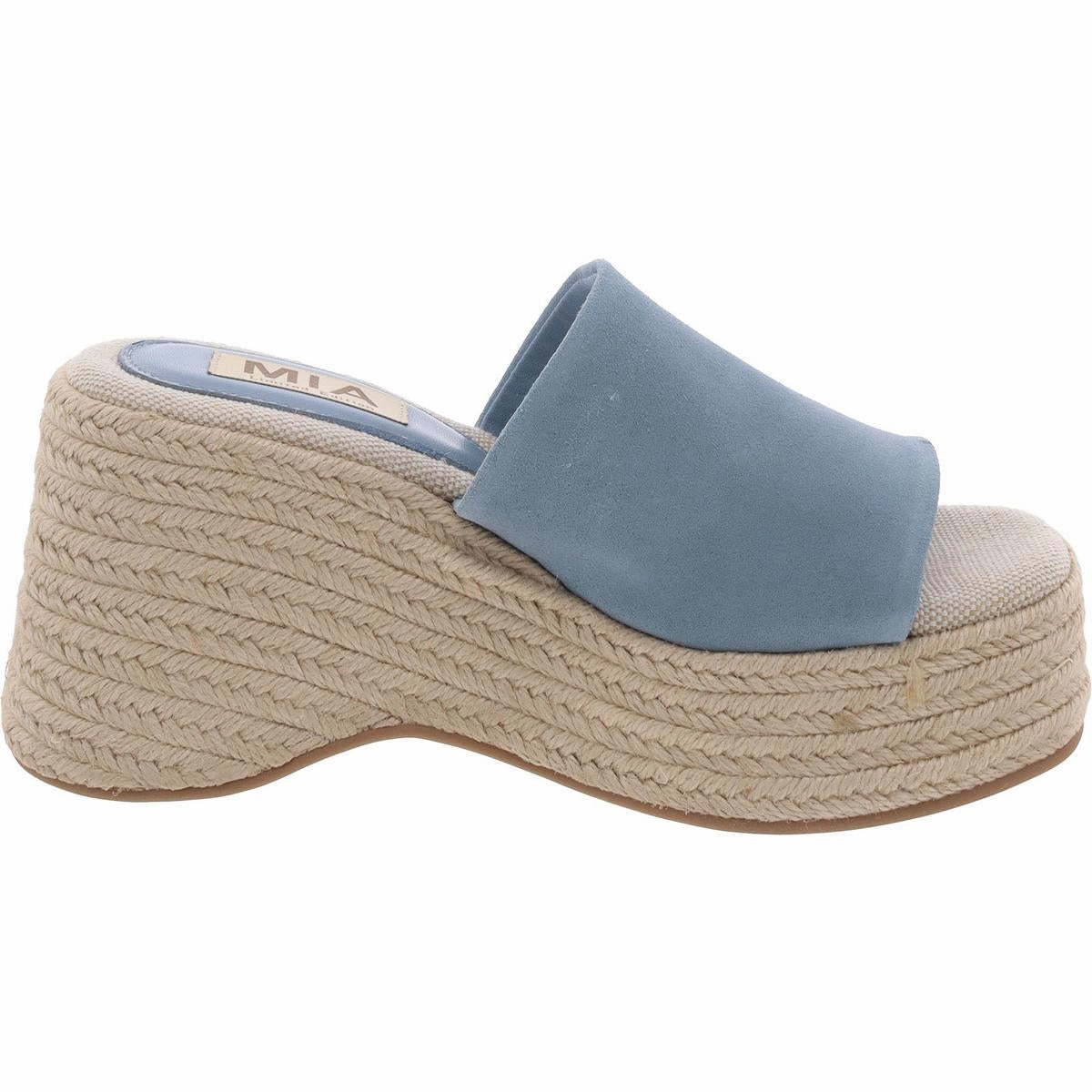 Palma Womens Suede Slip On Platform Sandals
