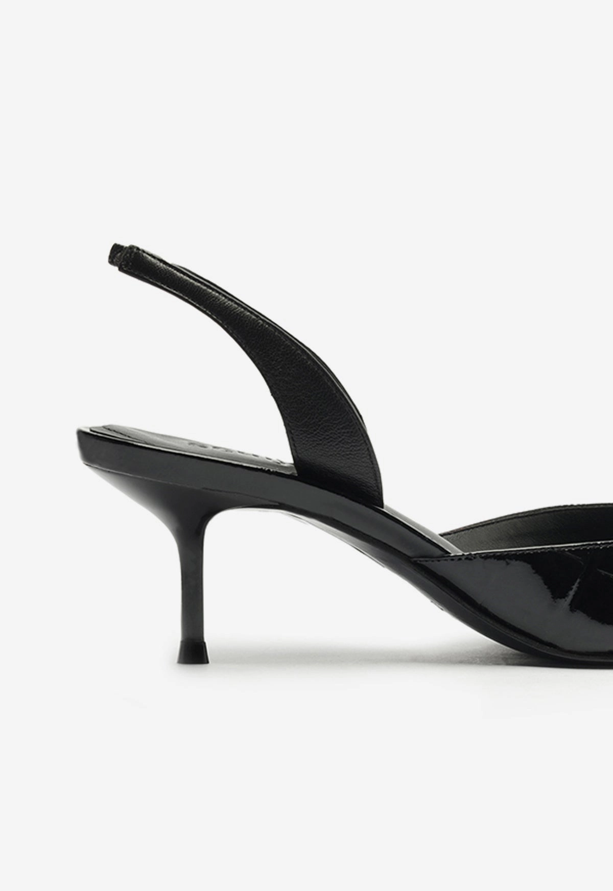 Paola Mid Stiletto Black Pump