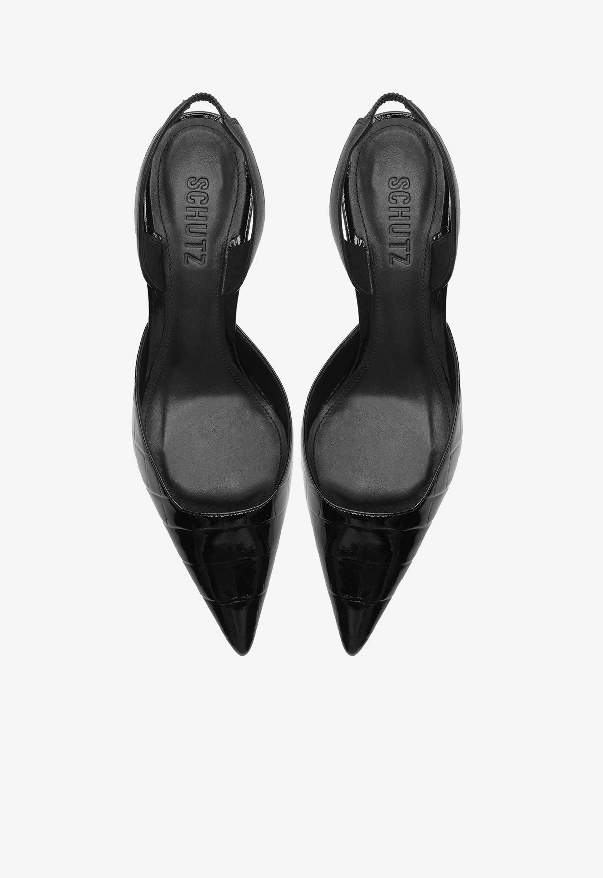 Paola Mid Stiletto Black Pump