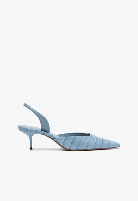 Paola Mid Stiletto Blue Pump