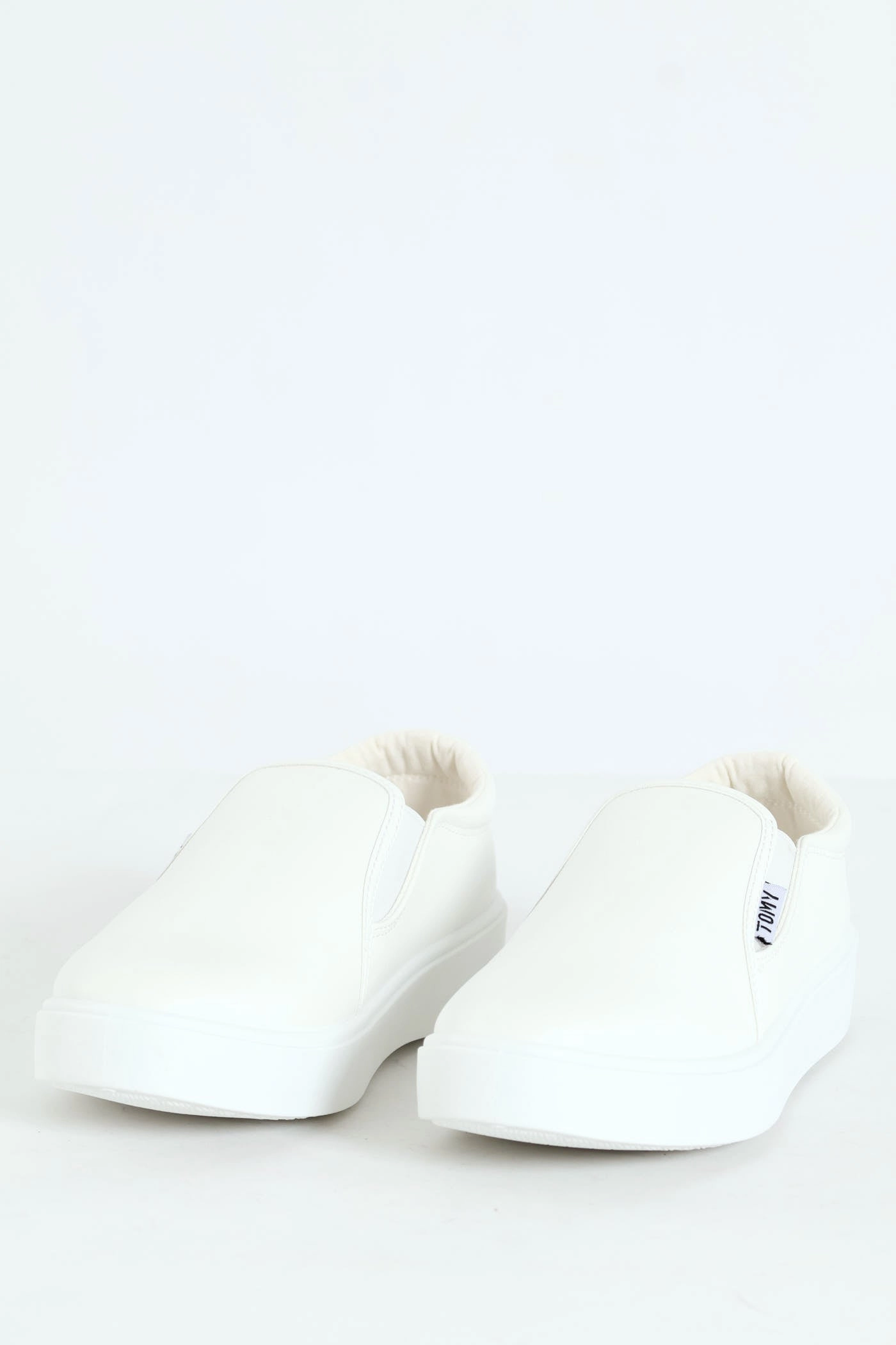 Parker Side Gusset Slip On - White