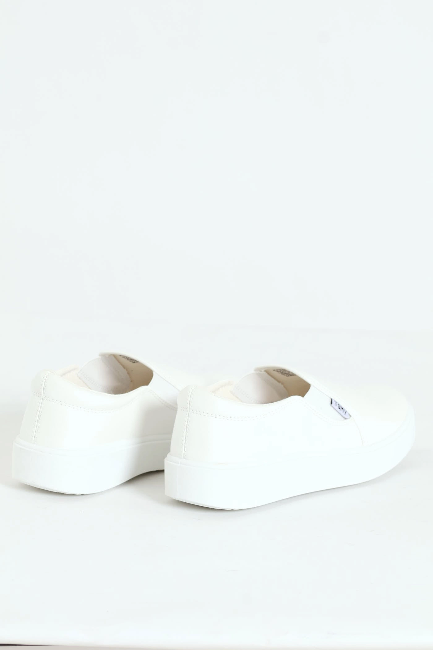 Parker Side Gusset Slip On - White