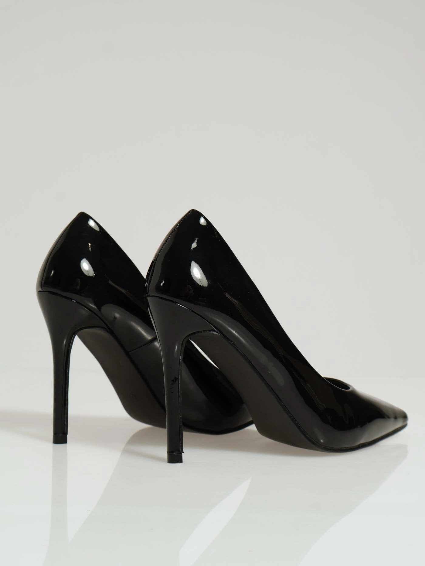 Patent Pointy Heel - Black