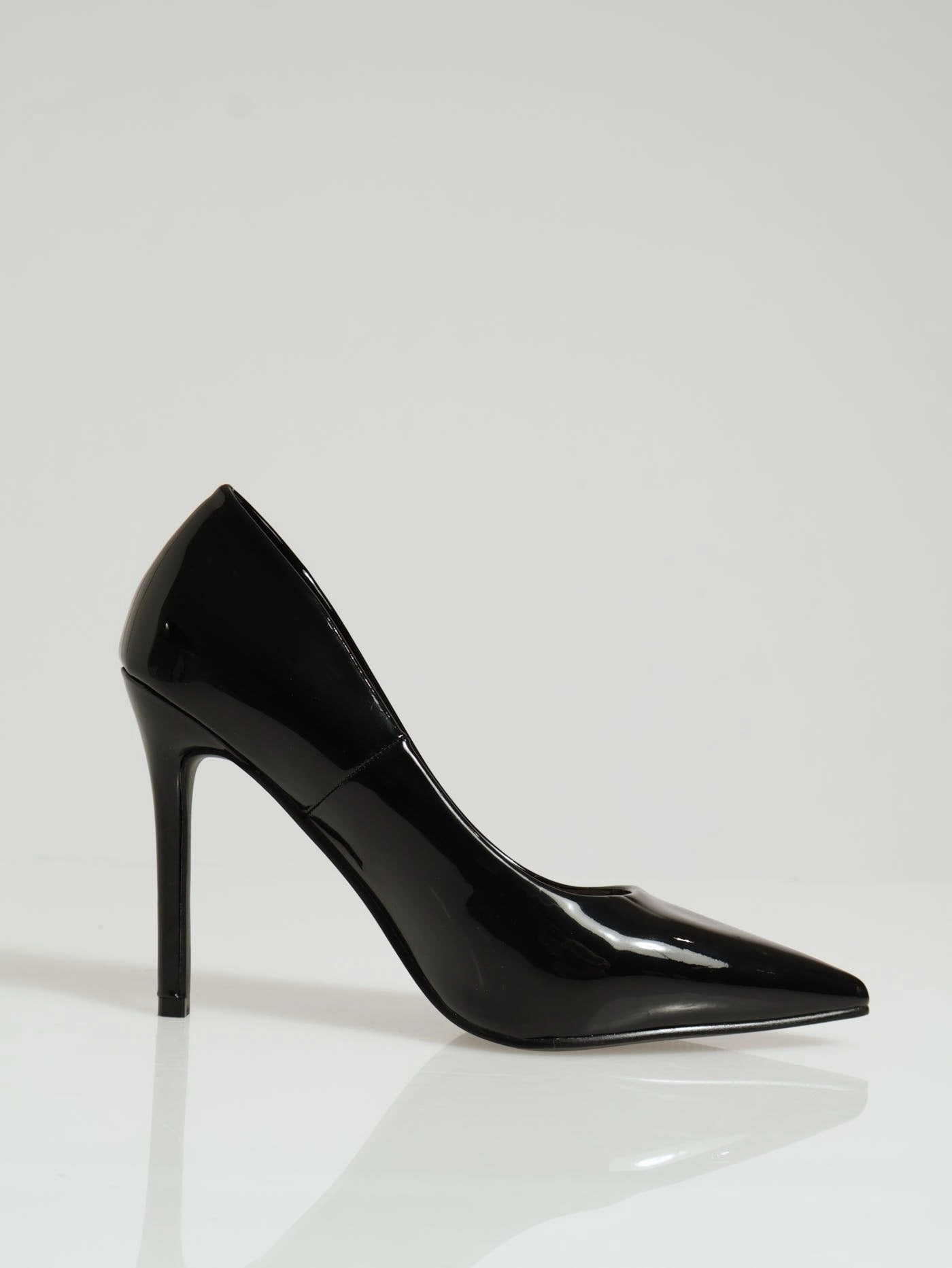 Patent Pointy Heel - Black