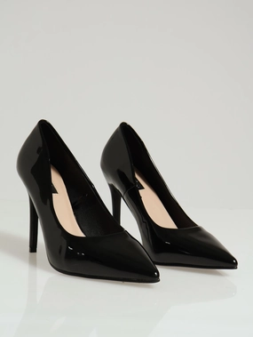 Patent Pointy Heel - Black