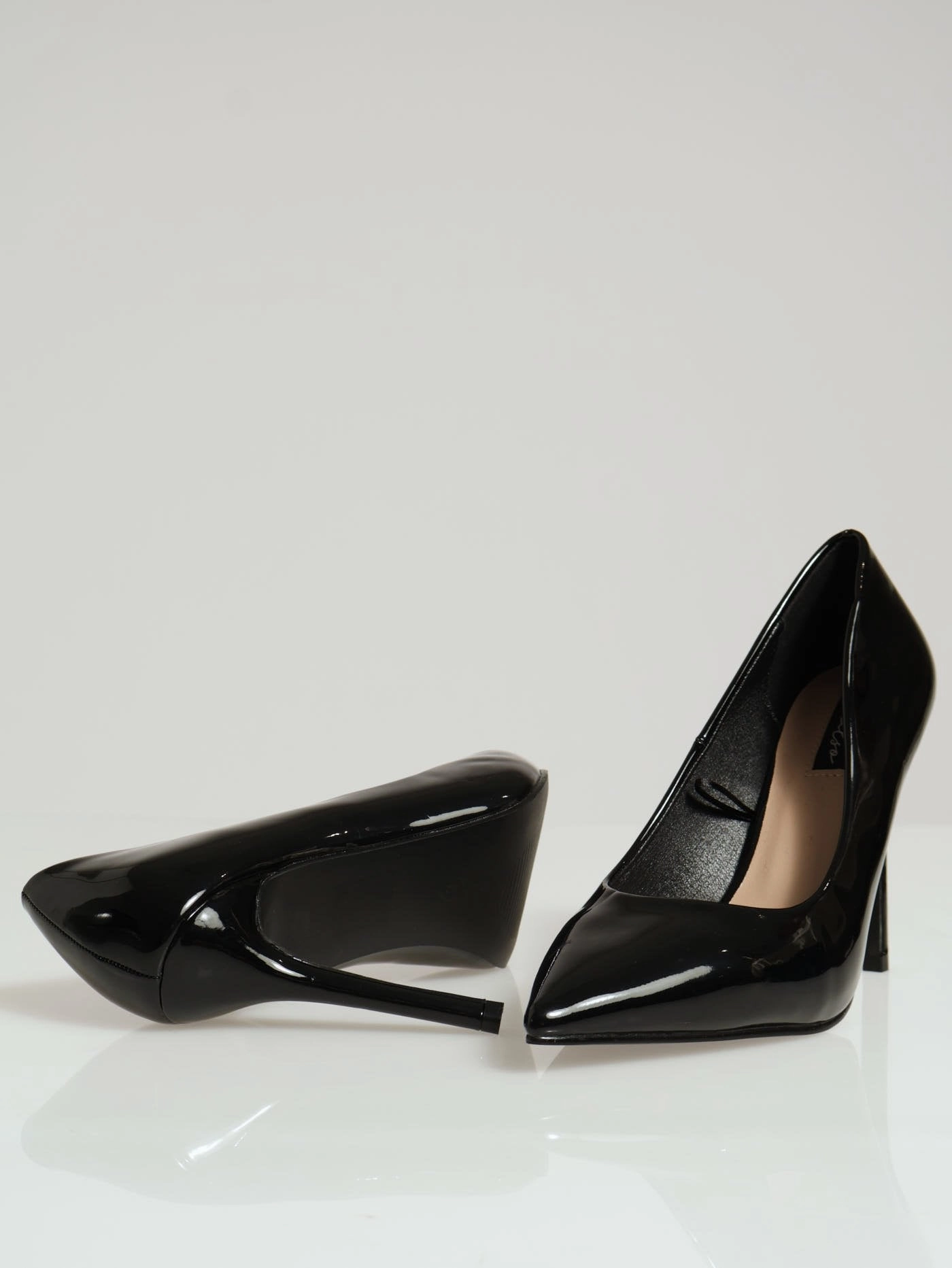 Patent Pointy Heel - Black