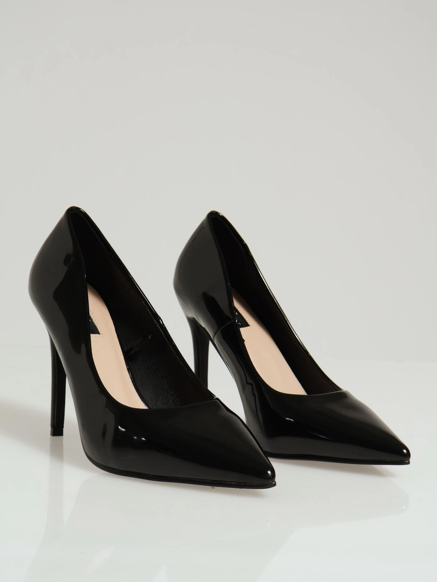 Patent Pointy Heel - Black