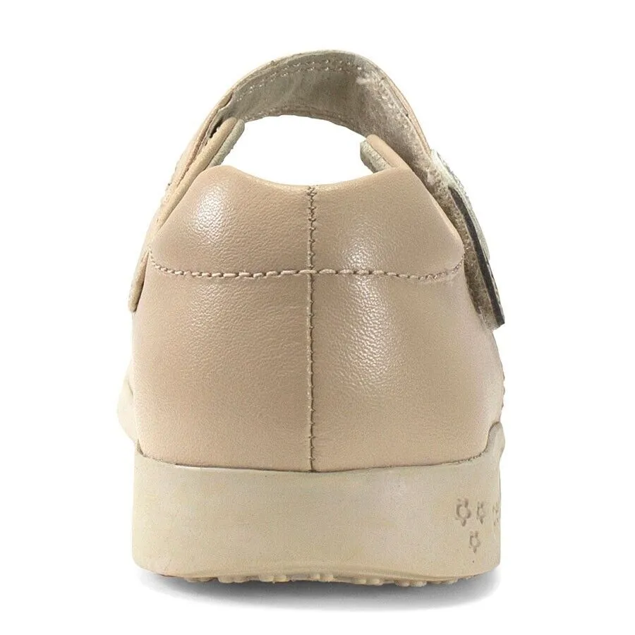 Pediped Flex Chloe RS7089 Sandals Girls US 10 Beige Round Toe Mary Jane ZPO2074