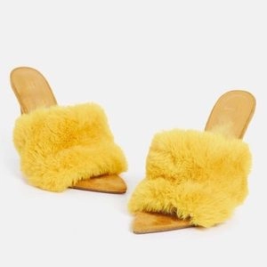 Penelope Fur Stiletto Mules