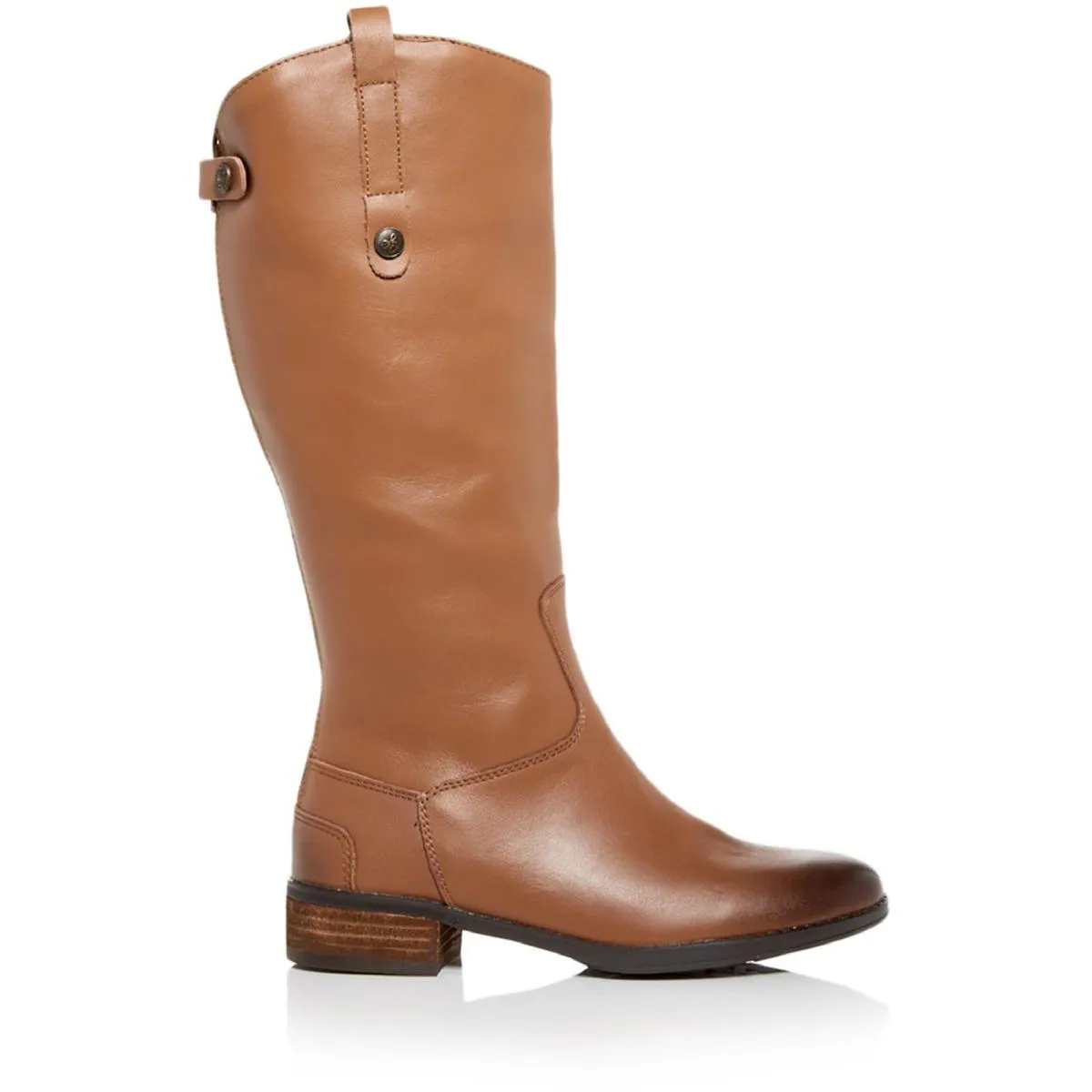 Penny Mini Girls Leather Block Heel Knee-High Boots
