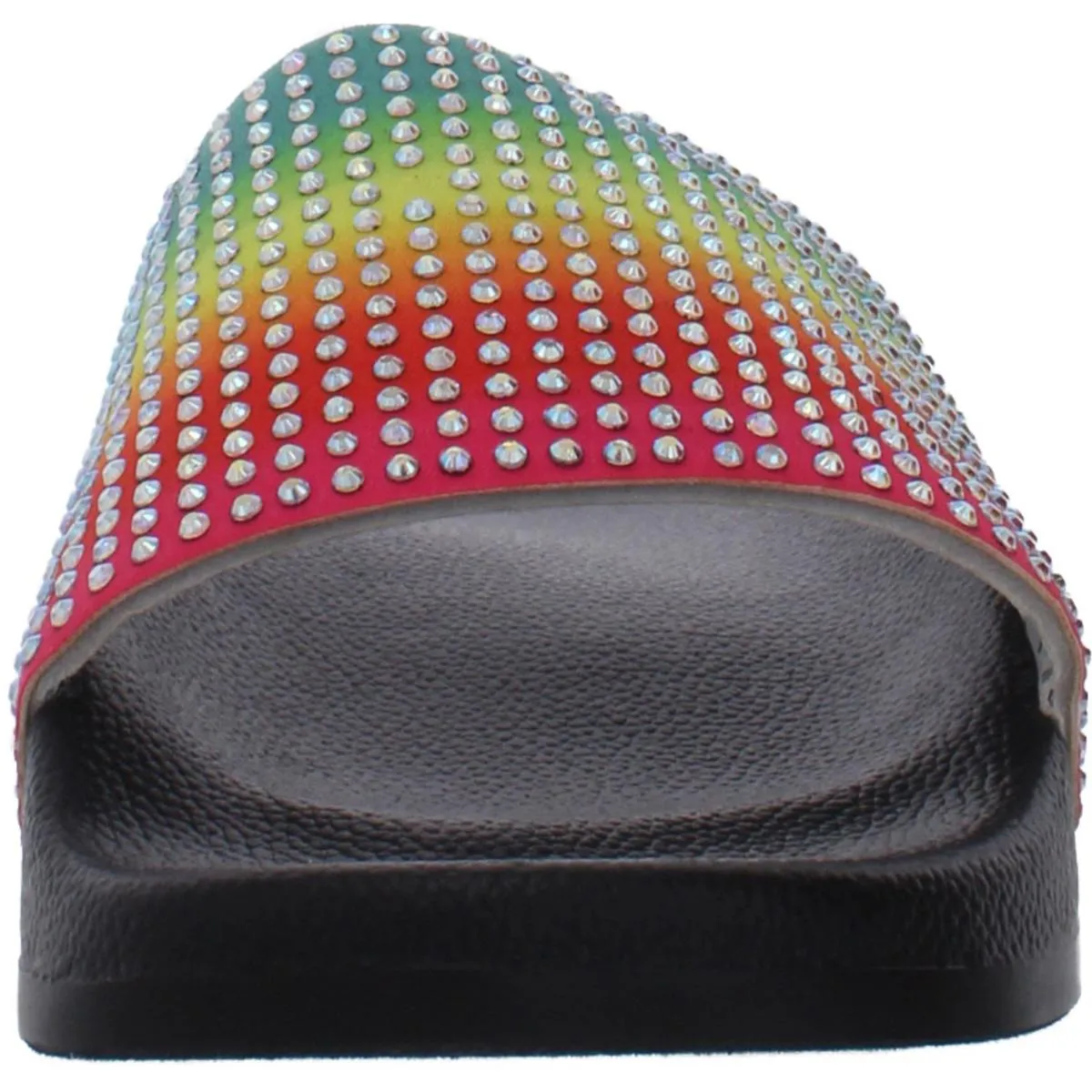 Peymin  Girls Embellished Metallic Pool Slides