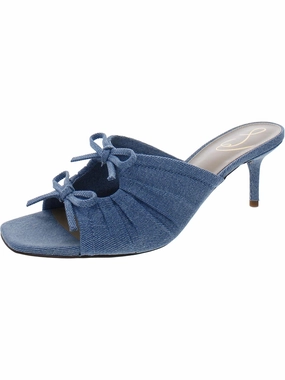Pia Womens Slip-On Heels