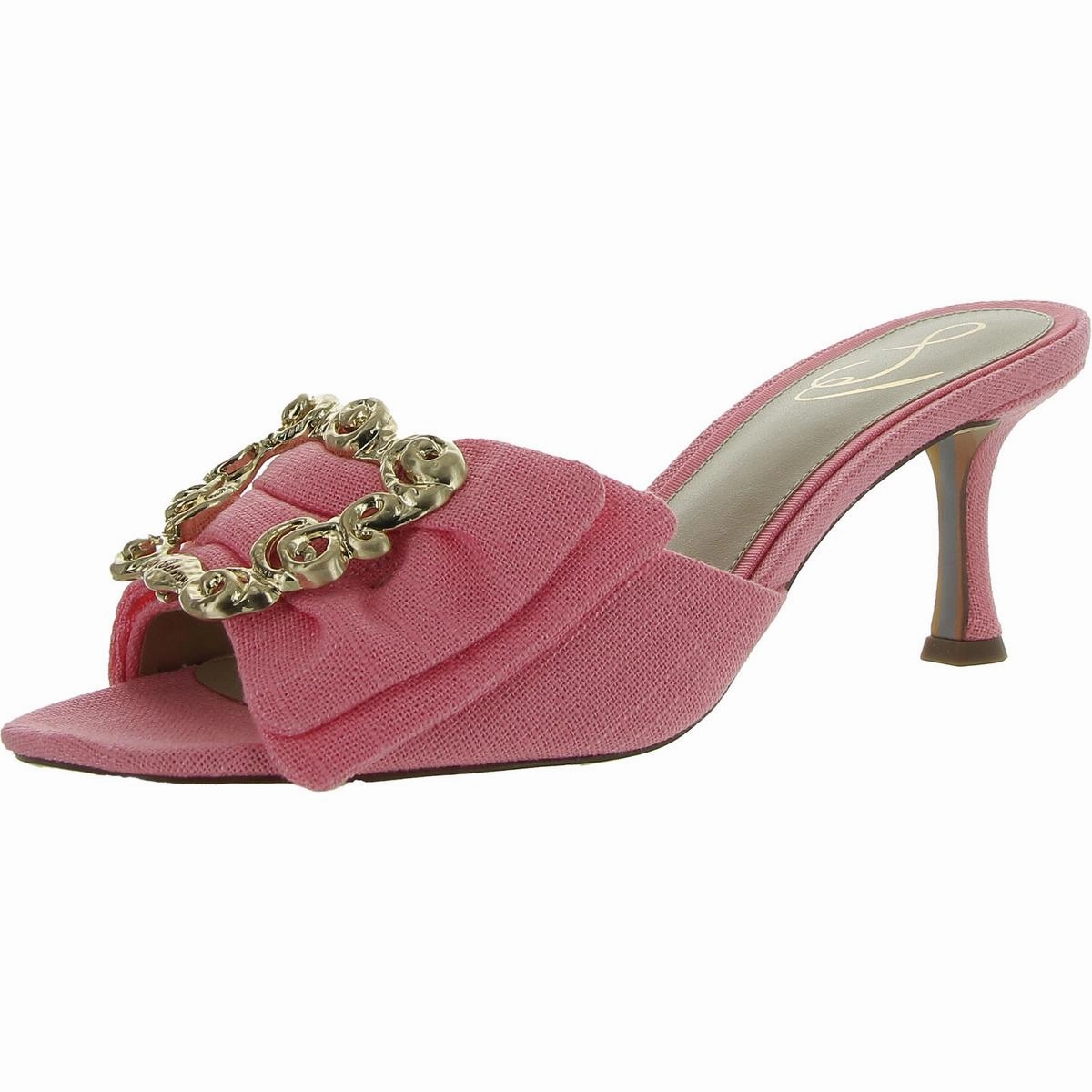 PIETRA Womens Slip On Open Toe Mule Sandals