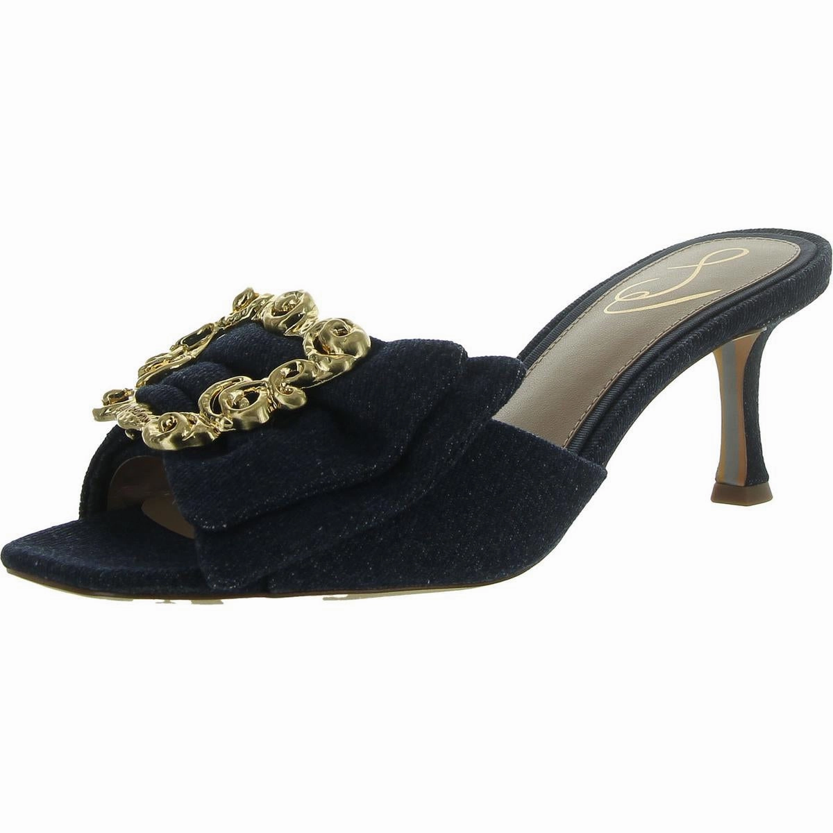 PIETRA Womens Slip On Open Toe Mule Sandals