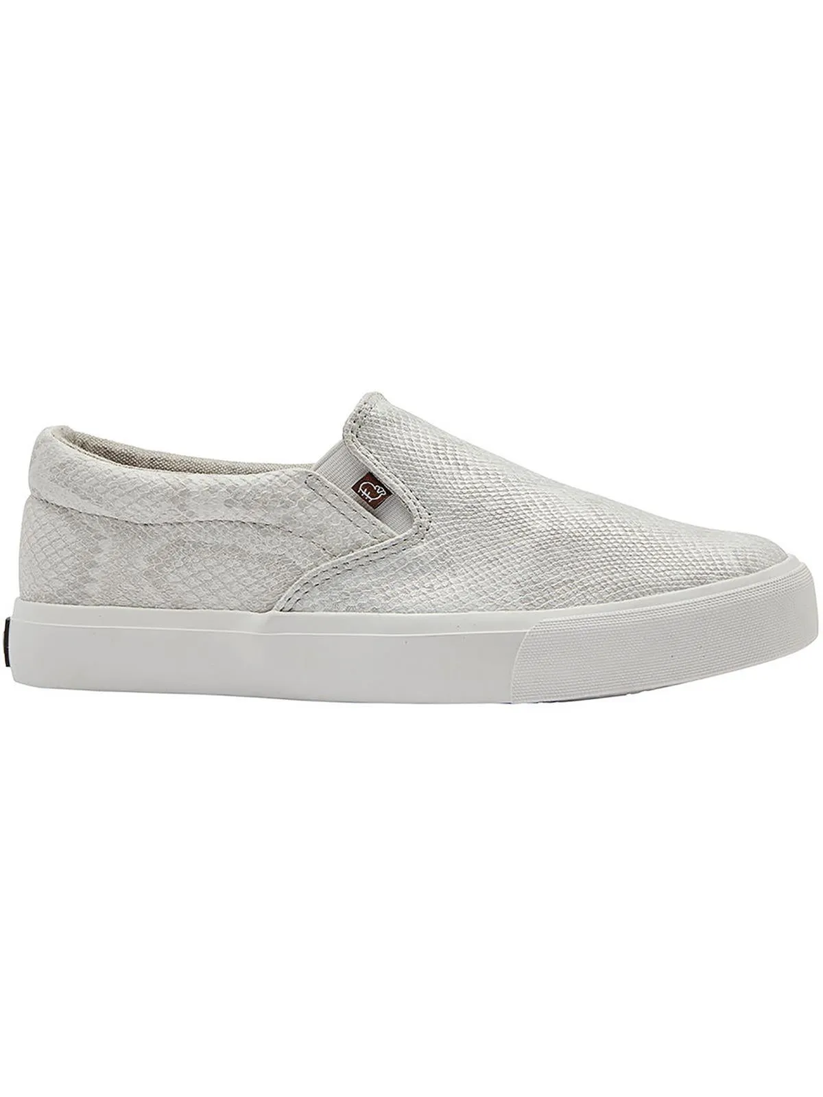 Piper Womens Faux Leather Lifestyle Slip-On Sneakers