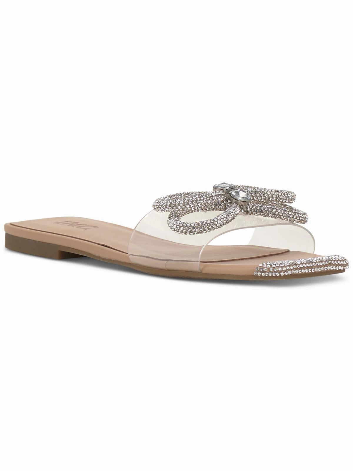 PLORAP Womens Square toe Dressy Flatform Sandals