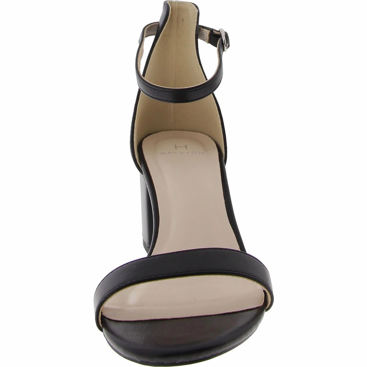 Practical Womens Vegan Leather Cushioned Footbed Ankle Strap
