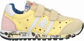 PREMIATA Kids Sneakers Made in Italy Size EU 32 Yellow/Pink