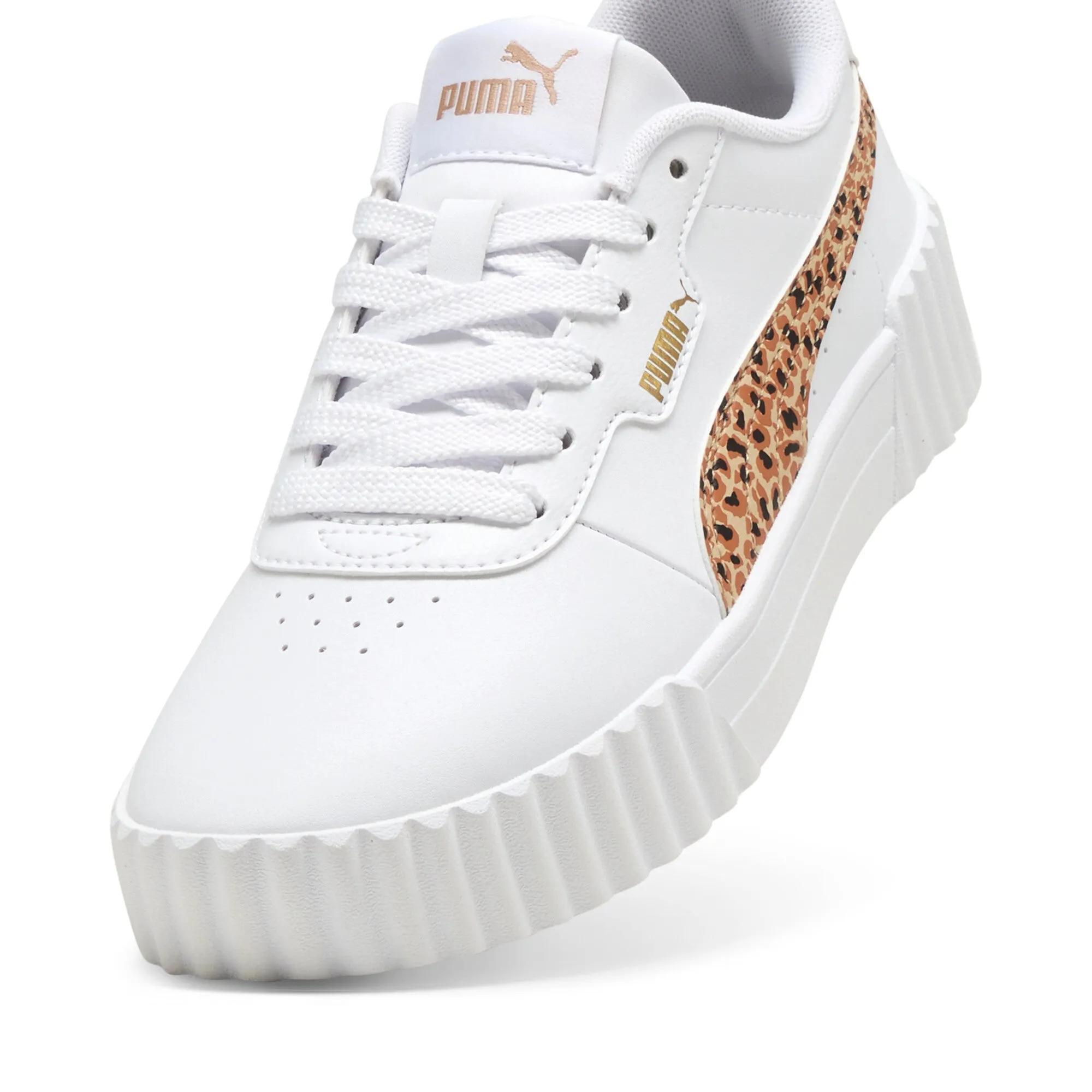 PUMA Big Kids' Women's Carina 3.0 Animal Sneakers