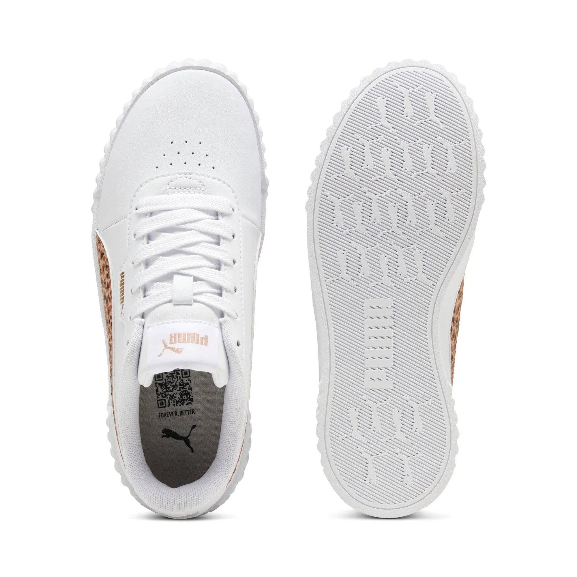 PUMA Big Kids' Women's Carina 3.0 Animal Sneakers