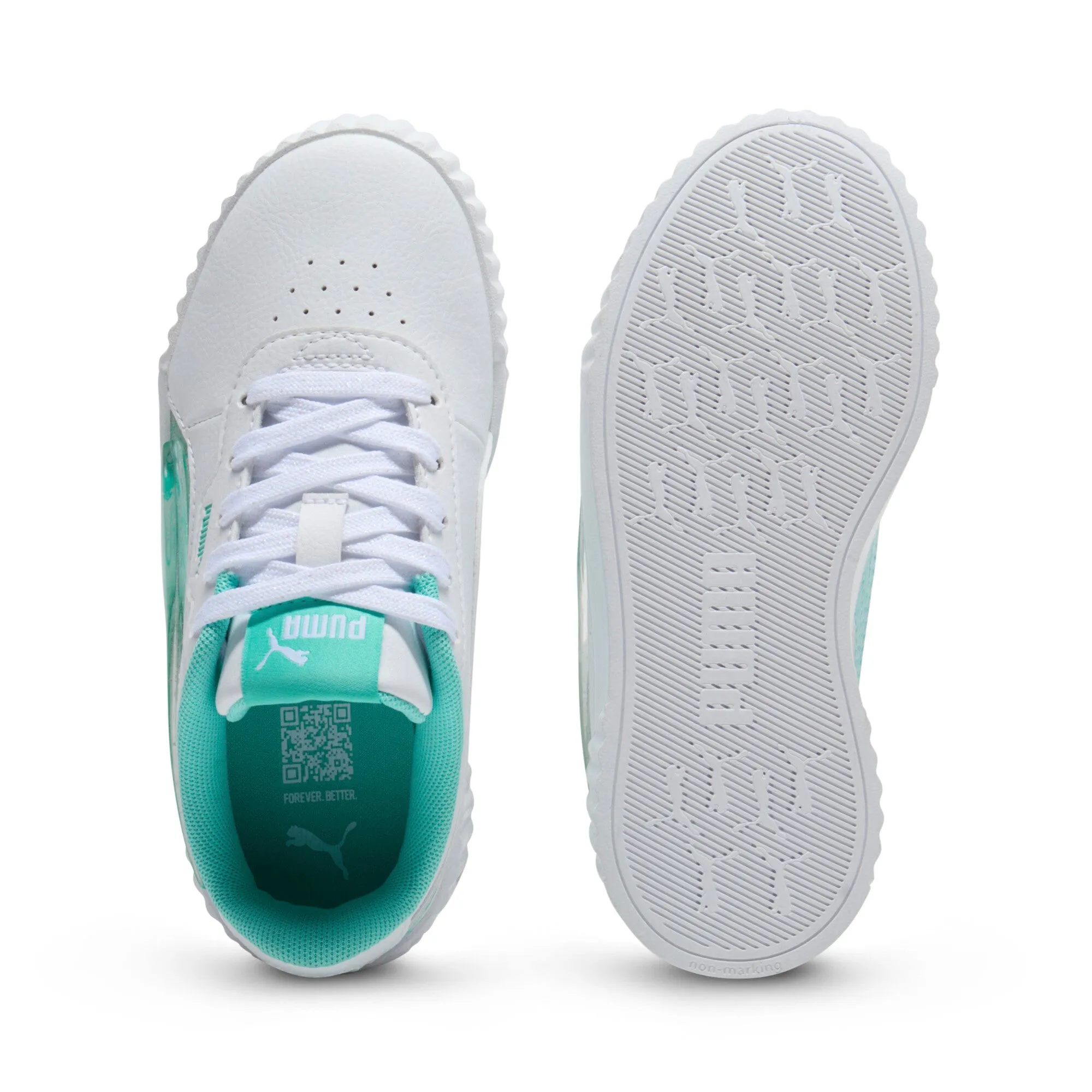 PUMA Little Kids Girls' Carina 3.0 Jelly Fade Sneakers