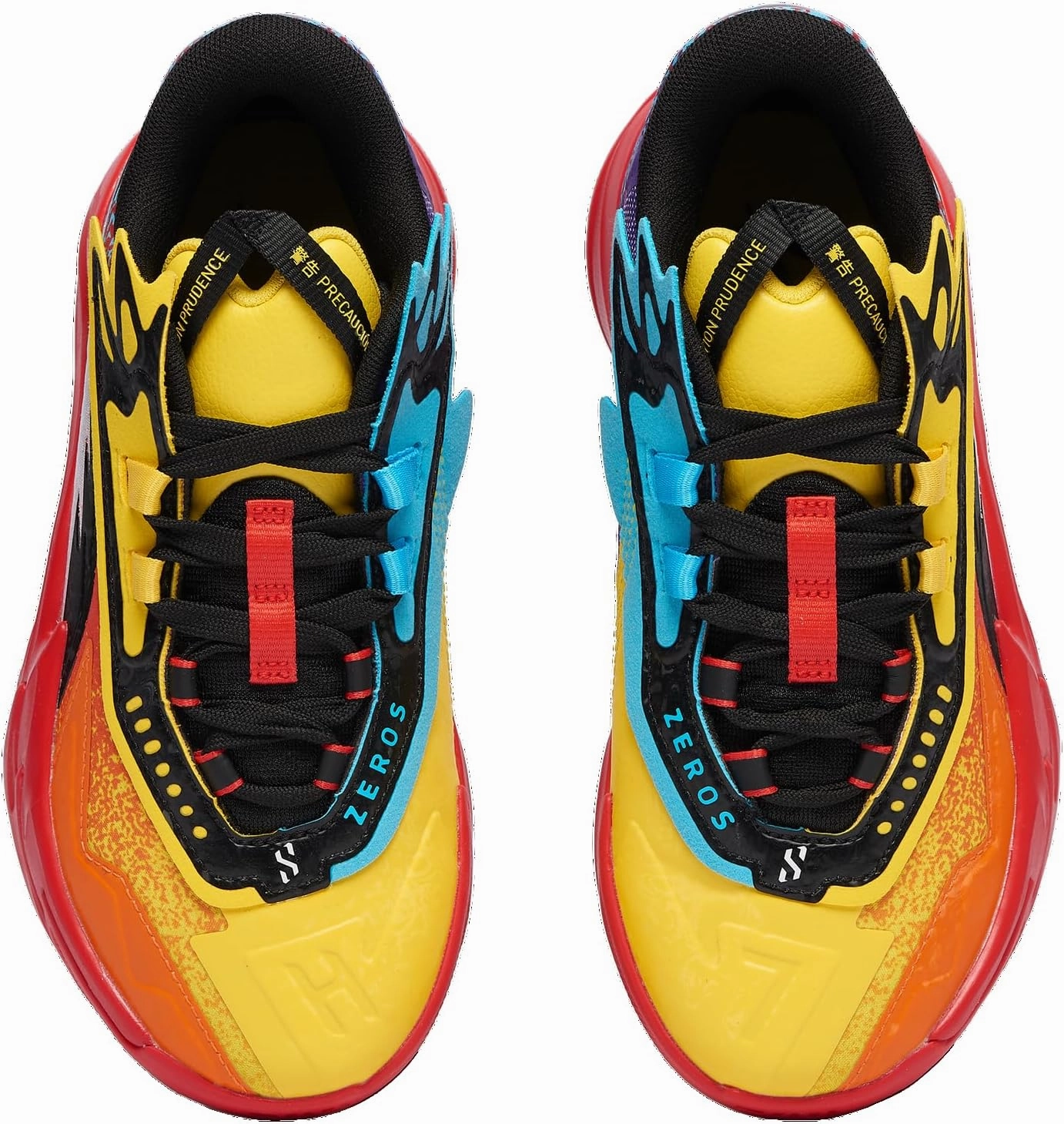 Puma Kids Boys Scoot Zeros Ii Caution Basketball Sneakers Shoes - Orange